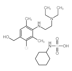 [2-chloro-4-(2-diethylaminoethylamino)-3,5-dimethyl-phenyl]methanol; (sulfoamino)cyclohexane Structure