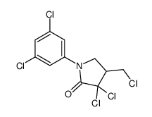 3,3-dichloro-4-(chloromethyl)-1-(3,5-dichlorophenyl)pyrrolidin-2-one Structure