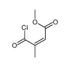methyl 4-chloro-3-methyl-4-oxobut-2-enoate结构式