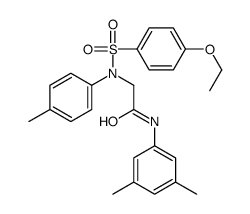 N-(3,5-dimethylphenyl)-2-(N-(4-ethoxyphenyl)sulfonyl-4-methylanilino)acetamide结构式