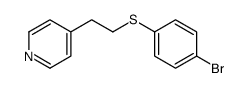 4-[2-(4-溴苯基硫代)乙基]吡啶结构式