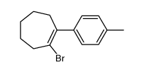 1-bromo-2-(4-methylphenyl)cycloheptene Structure