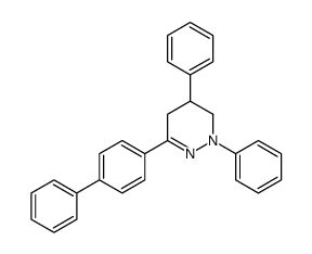 2,4-diphenyl-6-(4-phenylphenyl)-4,5-dihydro-3H-pyridazine Structure
