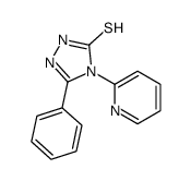3-phenyl-4-pyridin-2-yl-1H-1,2,4-triazole-5-thione Structure
