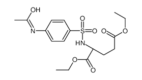 diethyl (2S)-2-[(4-acetamidophenyl)sulfonylamino]pentanedioate Structure