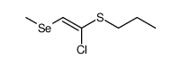 (Z)-1-chloro-2-methylselanyl-1-propylsulfanyl-ethene Structure