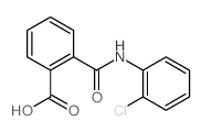 Benzoicacid, 2-[[(2-chlorophenyl)amino]carbonyl]- Structure