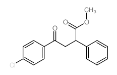 Benzenebutanoic acid,4-chloro-g-oxo-a-phenyl-, methyl ester Structure