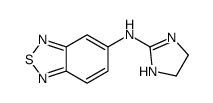 N-(4,5-dihydro-1H-imidazol-2-yl)-2,1,3-benzothiadiazol-5-amine结构式