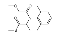 2-[(2,6-Dimethyl-phenyl)-(2-methoxy-acetyl)-amino]-thiopropionic acid S-methyl ester Structure