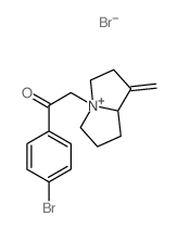 1-(4-bromophenyl)-2-(1-methylidene-2,3,5,6,7,8-hexahydropyrrolizin-4-yl)ethanone Structure