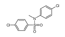 4-chloro-N-(4-chlorophenyl)-N-methylbenzenesulfonamide结构式