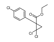 ethyl 2,2-dichloro-1-(4-chlorophenyl)cyclopropane-1-carboxylate结构式
