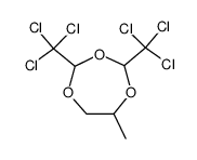 2,4-bis-trichloromethyl-6-methyl-[1,3,5]trioxepane Structure
