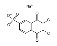 2,3-dichloro-1,4-naphthaquinone-6-sulfonic acid sodium salt Structure
