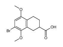 7-Bromo-5,8-dimethoxy-1,2,3,4-tetrahydro-naphthalene-2-carboxylic acid Structure