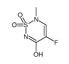 4-fluoro-6-methyl-1,1-dioxo-1,2,6-thiadiazin-3-one结构式