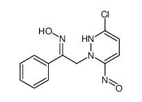 N-[2-(6-chloro-3-nitroso-1H-pyridazin-2-yl)-1-phenylethylidene]hydroxylamine结构式