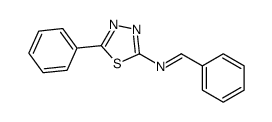 1-phenyl-N-(5-phenyl-1,3,4-thiadiazol-2-yl)methanimine Structure