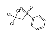 2,2,2-trichloroethyl phenyl sulfone结构式