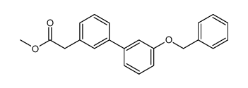 2-(3-benzyloxy-biphenyl-3-yl)-acetic acid methyl ester结构式