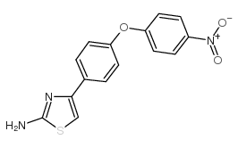 4-[4-(4-硝基苯氧基)苯基]噻唑-2-胺结构式