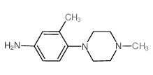 3-甲基-4-(4-甲基-1-哌嗪)苯胺结构式