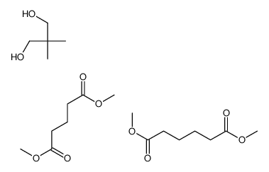 dimethyl hexanedioate,dimethyl pentanedioate,2,2-dimethylpropane-1,3-diol Structure