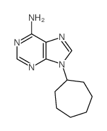 9-cycloheptylpurin-6-amine结构式