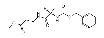 N-(N-benzyloxycarbonyl-L-alanyl)-β-alanine methyl ester Structure
