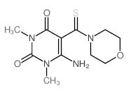 2,4(1H,3H)-Pyrimidinedione,6-amino-1,3-dimethyl-5-(4-morpholinylthioxomethyl)- Structure