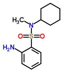 2-氨基苯磺酰-N-甲基环己胺结构式