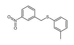 1-methyl-3-[(3-nitrophenyl)methylsulfanyl]benzene Structure