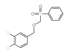4-(benzenesulfonylmethoxymethyl)-1,2-dichloro-benzene structure
