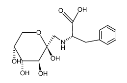 N-(1-deoxy-D-fructos-1-yl)-L-phenylalanine结构式