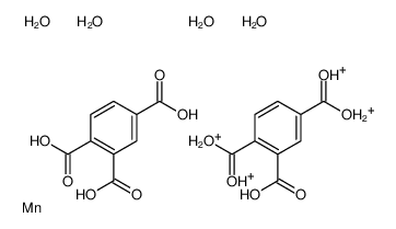 1,2,4-Benzenetricarboxylic acid, manganese oxonium salt (2:1:4) Structure
