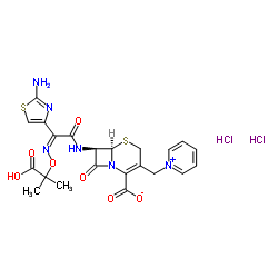 Ceftazidime dihydrochloride Structure