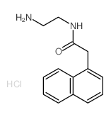 1-Naphthaleneacetamide,N-(2-aminoethyl)-, hydrochloride (1:1) Structure