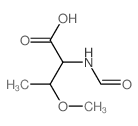2-formamido-3-methoxy-butanoic acid结构式