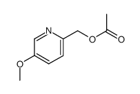 2-acetoxymethyl-5-methoxypyridine Structure