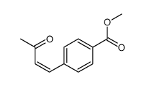 methyl 4-(3-oxobut-1-enyl)benzoate结构式