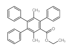 [1,1':2',1''-Terphenyl]-4'-carboxylicacid, 3',6'-dimethyl-5'-phenyl-, ethyl ester (9CI) Structure
