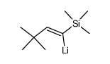 (E)-(3,3-dimethyl-1-(trimethylsilyl)but-1-en-1-yl)lithium结构式