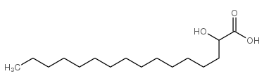 2-hydroxy Palmitic Acid Structure