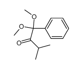 1,1-dimethoxy-3-methyl-1-phenyl-2-butanone Structure