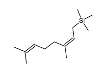 (Z)-(3,7-dimethylocta-2,6-dien-1-yl)trimethylsilane结构式