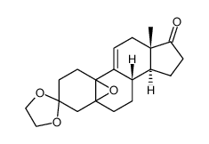 3-(ethylenedioxy)estra-5,10-epoxy-9(11)-ene-17-one结构式