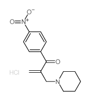 1-(4-nitrophenyl)-2-(1-piperidylmethyl)prop-2-en-1-one结构式
