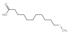 Undecanoic acid,11-(methylthio)- Structure