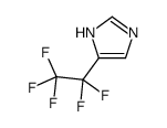5-(1,1,2,2,2-pentafluoroethyl)-1H-imidazole结构式